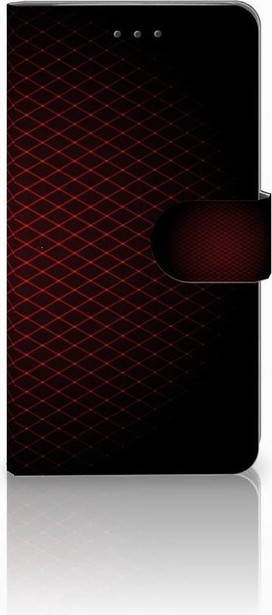 Samsung Galaxy J7 2016 Telefoon Hoesje Geruit Rood