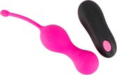 Pelvix – Geribbeld Vaginaal Eitje met Verwisselbare Gewichten voor een Strakke Vagina – 6.5 cm – Roze