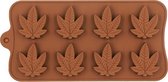 Chocolade - ijsklontjes -cannabis - wietvorm - marihuana vorm