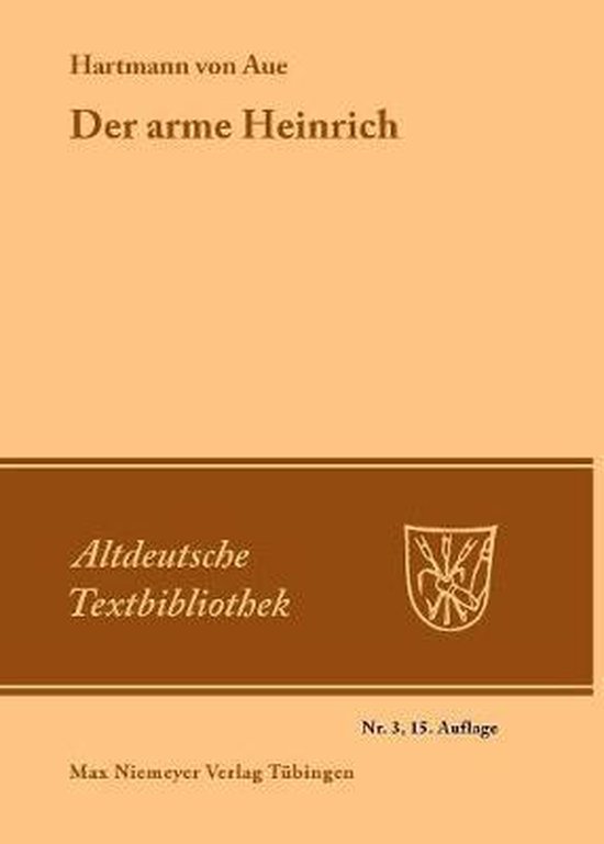 Altdeutsche Textbibliothek-Der arme Heinrich - cover