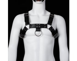 Banoch | Chest harness Rafal - imitatie leren harnas voor man