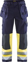 Blaklader Multinorm werkbroek 1478-1514 - Marine/High Vis Geel - C156