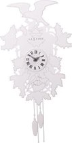 NeXtime Cuckoo Weeble - Horloge - Plastique - 41,6x21 cm - Blanc / Noir