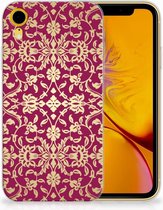 Geschikt voor iPhone Xr TPU-siliconen Hoesje Design Barok Pink