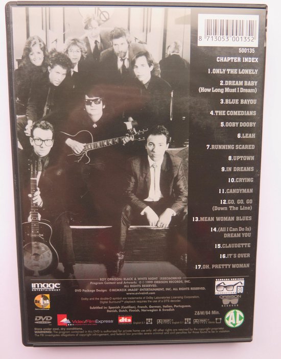 Roy Orbison Black & White Night - Legendarisch afscheidsconcert