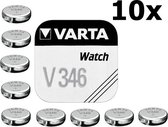 10 Stuks - Varta V346 10mAh 1.55V knoopcel batterij