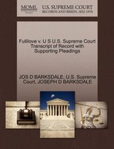 Fullilove V. U S U.S. Supreme Court Transcript of Record with Supporting Pleadings