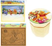 Winnie The Pooh pakket, opbergbox, prikbord, memobord