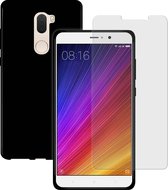 MP Case glasfolie tempered screen protector gehard glas voor Xiaomi Mi 5s Plus + Gratis dark TPU case hoesje voor Xiaomi Mi 5s Plus