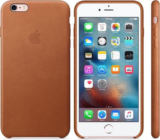 Bol Com Apple Leren Hoesje Voor Iphone 6 6s Plus Cognac