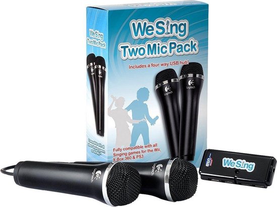 krans afstuderen Traditioneel We Sing 2x Microfoons Zwart Wii | bol.com