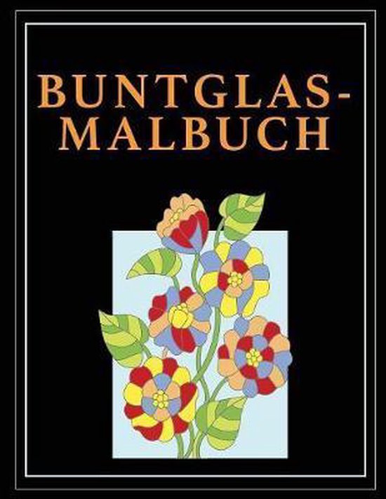 Buntglas-Malbuch - cover