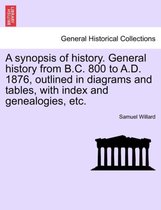 A Synopsis of History. General History from B.C. 800 to A.D. 1876, Outlined in Diagrams and Tables, with Index and Genealogies, Etc.