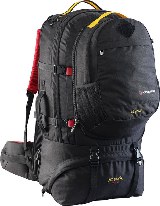 Caribee Jet Pack Travel Pack Backpack 75 Liter Zwart