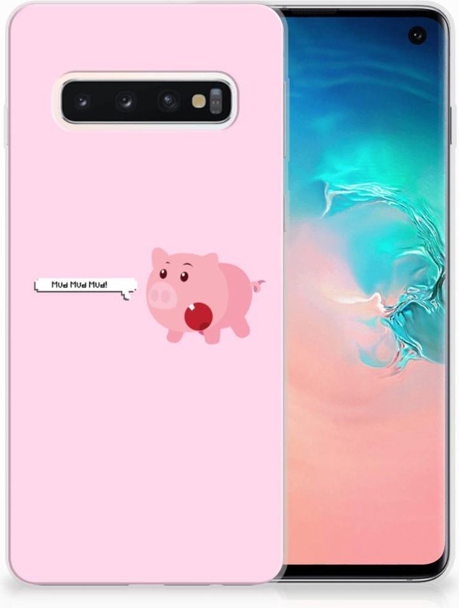 Samsung Galaxy S10 Telefoonhoesje met Naam Pig Mud