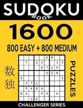 Sudoku Book 1,600 Puzzles, 800 Easy and 800 Medium