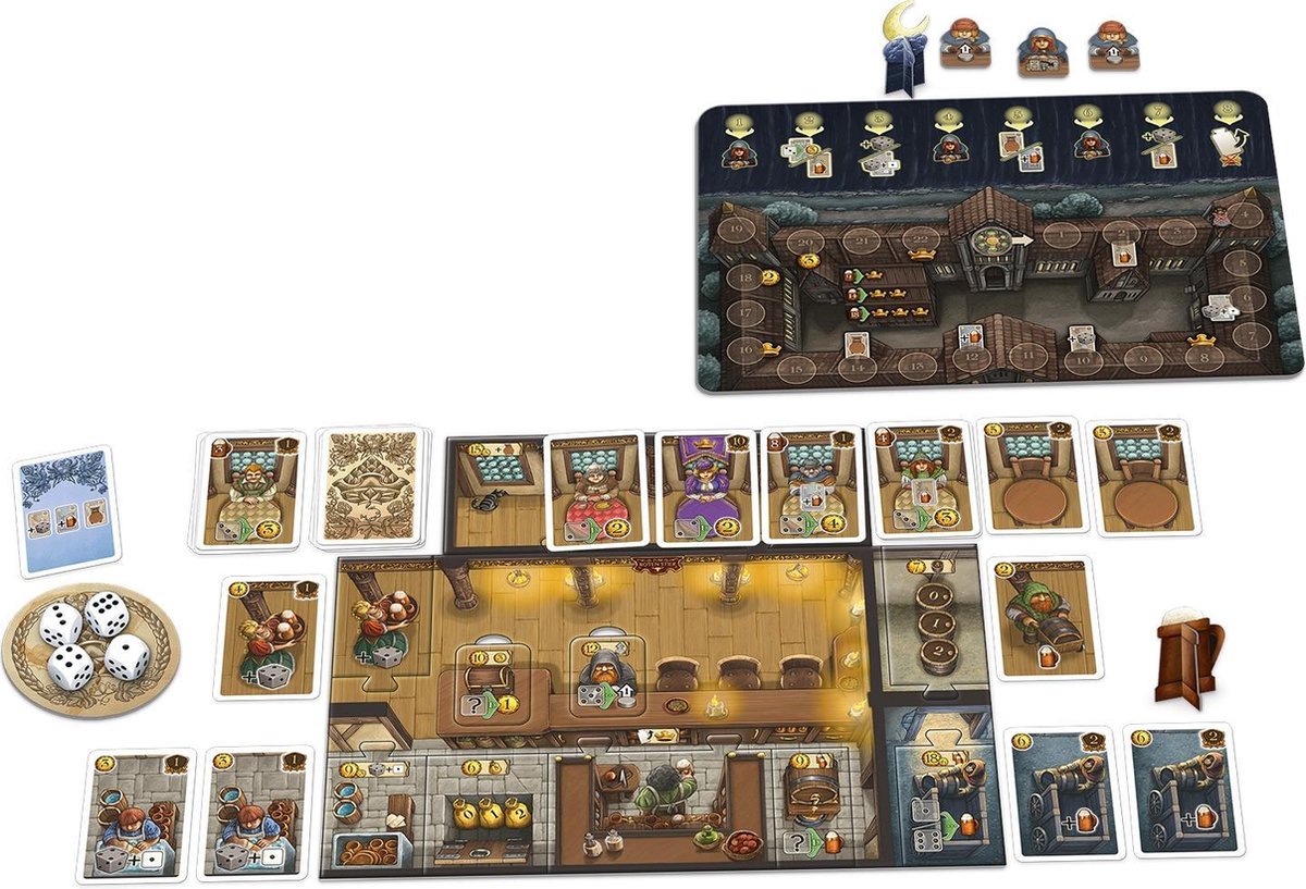 999 Games - De Taveernen van de Oude Stad - Bordspel - Gezelschapsspel — afbeelding 3