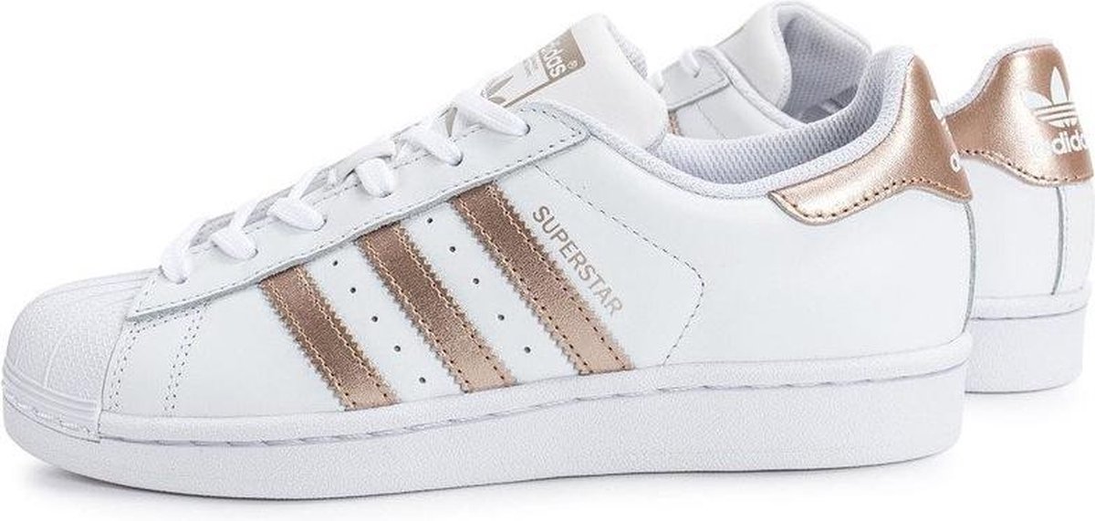 adidas Superstar Sneakers - Maat 38 - Vrouwen - wit/roze | bol.com