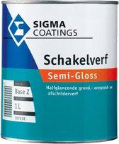 Sigma Schakelverf Semi Gloss - 1 liter - wit