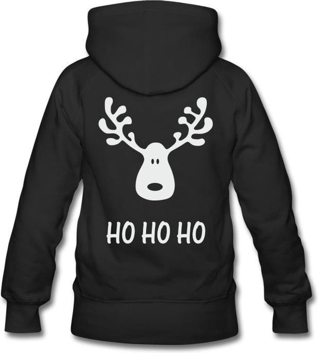 hippe kersttrui Ho Ho Ho voor heren | hooded sweater black | Small | bol