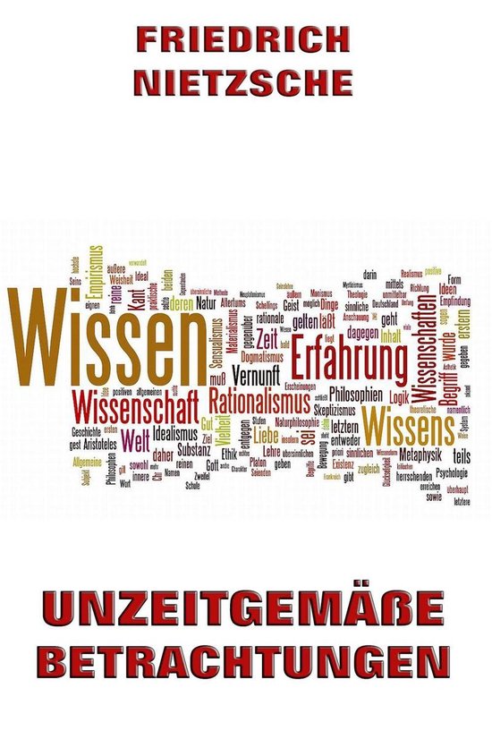 Unzeitgemäße Betrachtungen - cover