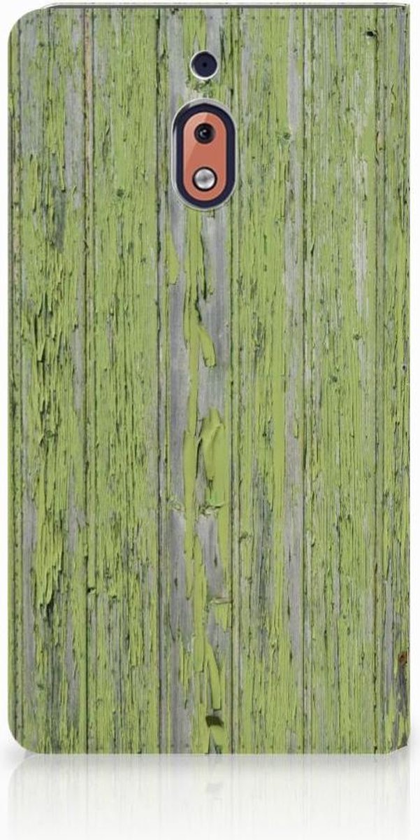 Nokia 2.1 2018 Book Wallet Case Green Wood