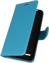 Turquoise Wallet Case Hoesje voor LG K8 2018