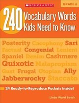 240 Vocabulary Words Kids Need To Know G