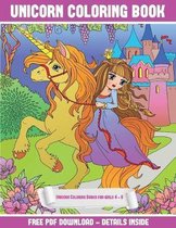 Unicorn Coloring Books for girls 4 - 8: A unicorn coloring (colouring) book with 30 coloring pages that gradually progress in difficulty