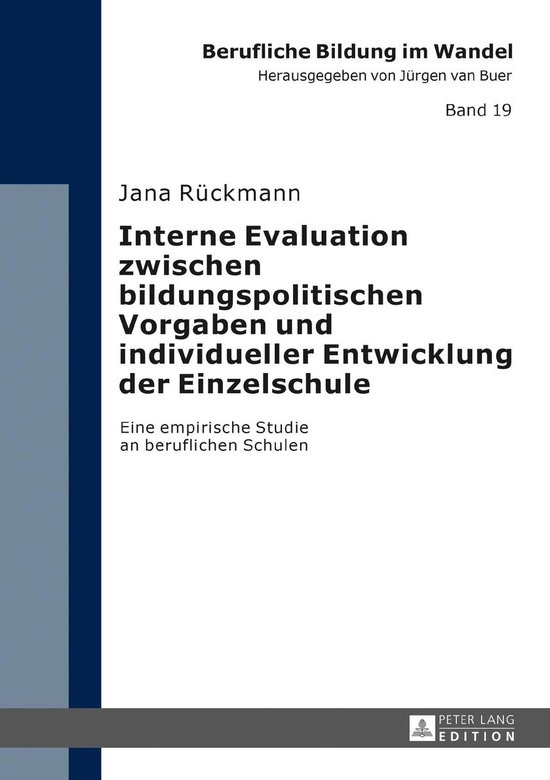 Berufliche Bildung im Wandel 19 - Interne Evaluation zwische ... - cover