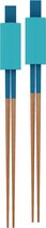 Zak!Designs Chopsticks - incl. Stokjeslegger - Set van 2 Stuks - Ø 24 cm - Blauw