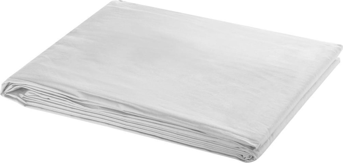 vidaXL - Achtergrond - zonder - standaard - 300x300 - cm - katoen - wit