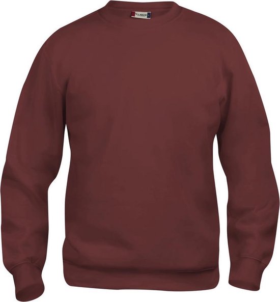 Basic roundneck bordeaux xs
