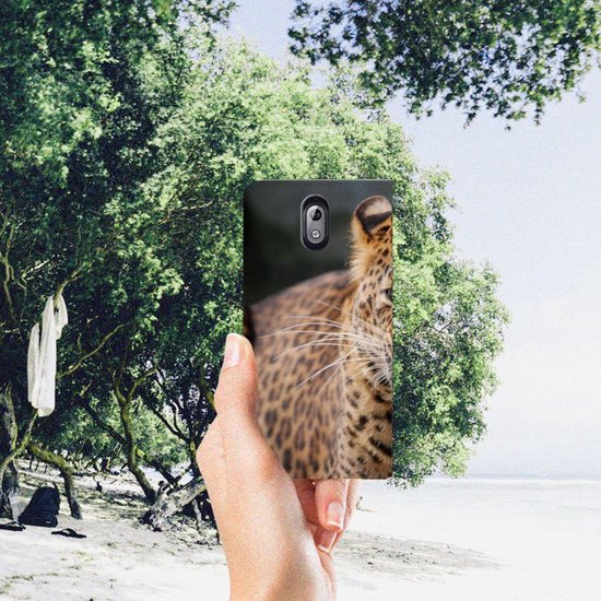 Nokia 3.1 (2018) Uniek Standcase Cover Leopard