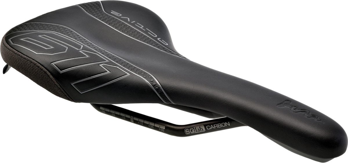 SQlab 611 Active Carbon zadel zwart Breedte 13 cm