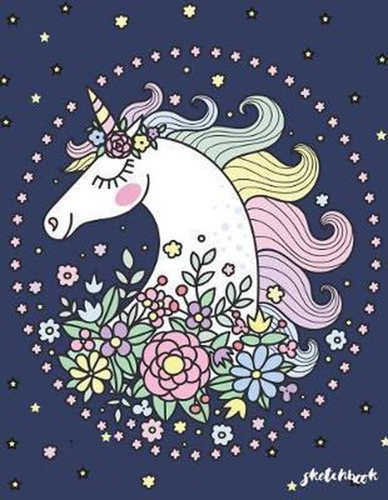 Sketch Book : sketchbook cute unicorn kawaii for girls, perfect for  drawing, doodling or sketching, sketchbook 8.5 x 11, blank sketchbook  journal 110