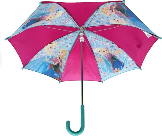 Frozen - Paraplu - Polyester - 92 cm - Roze