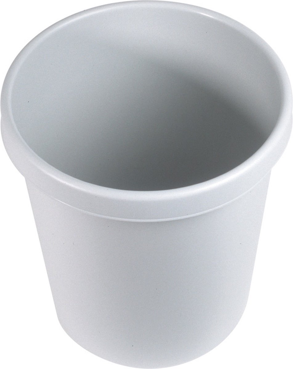 Goedkoopste HELIT Afvalbak - 30 liter - Kunststof - Lichtgrijs - dxh 350x405 mm