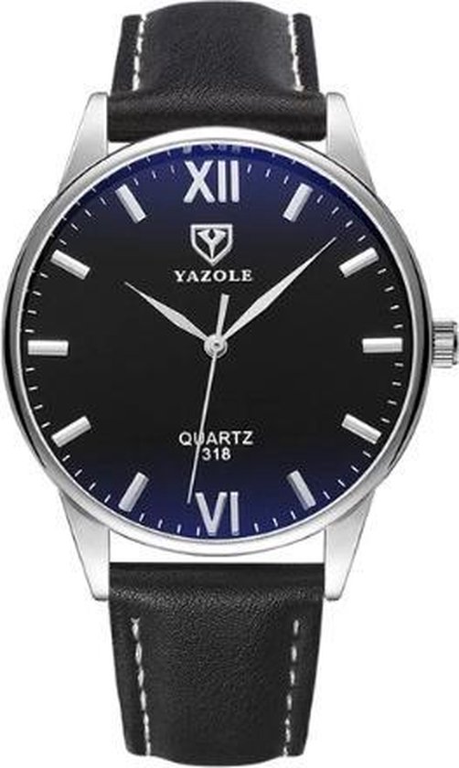 Yazole - montre homme - noir - 40 mm - emballage I-deLuxe