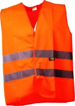Joggy Safe Veiligheidsvest Blanco Unisex Oranje Maat L