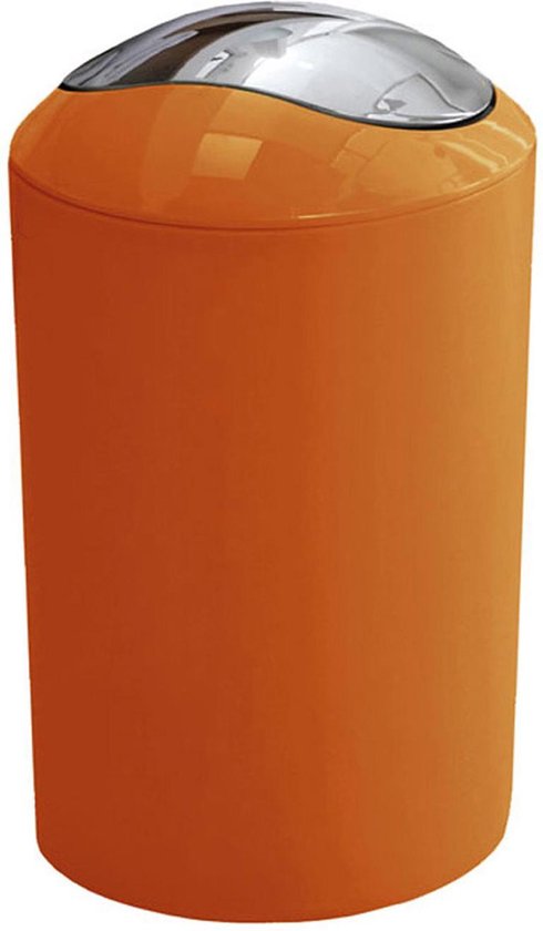 Kleine Wolke - Afvalemmer Glossy oranje 5 ltr | bol.com