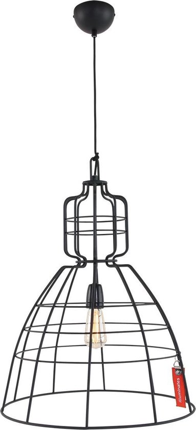 Éclairage - Suspension industrielle AN 1-l. 48x68cm - Noir