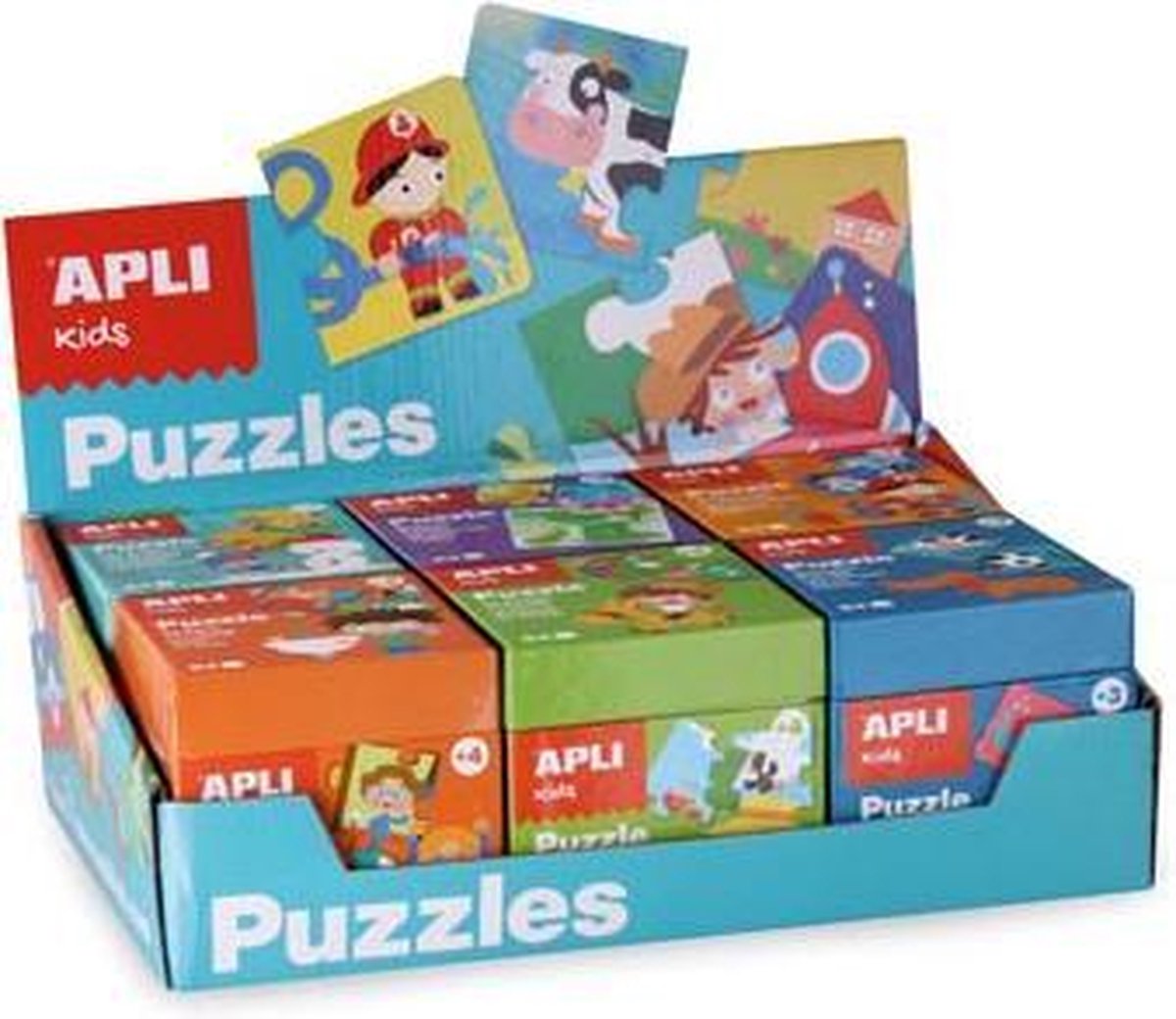 Apli Kids Educatieve Puzzelset 6 Stuks - 144 Elementen