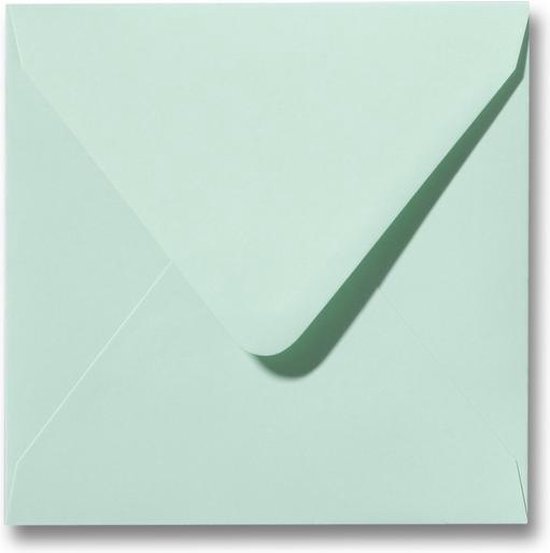 Enveloppe 16 x 16 Vert printemps, 60 pièces