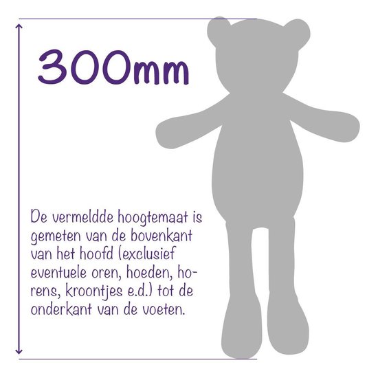 Wilberry Patches Bär Plüschtier – Ca. 32 Cm, Weich, Mit Kontrast-Flecken