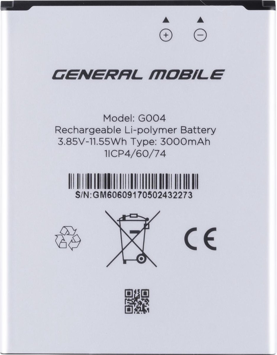 3000 mAh Batterij General Mobile GM6 | bol.com