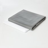 Lumaland - Hoes van luxe XXL zitzak - enkel de hoes zonder vulling - Volume 380 liter - 140 x 180 cm - gemaakt van PVC / Polyester - Grijs