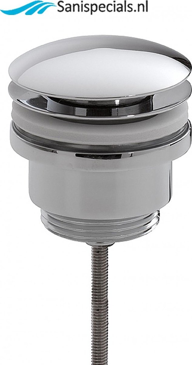 Wiesbaden Caral clickwaste afvoerplug 5/4" chroom