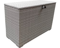 Kussenbox 167x70xH106 wit grijs