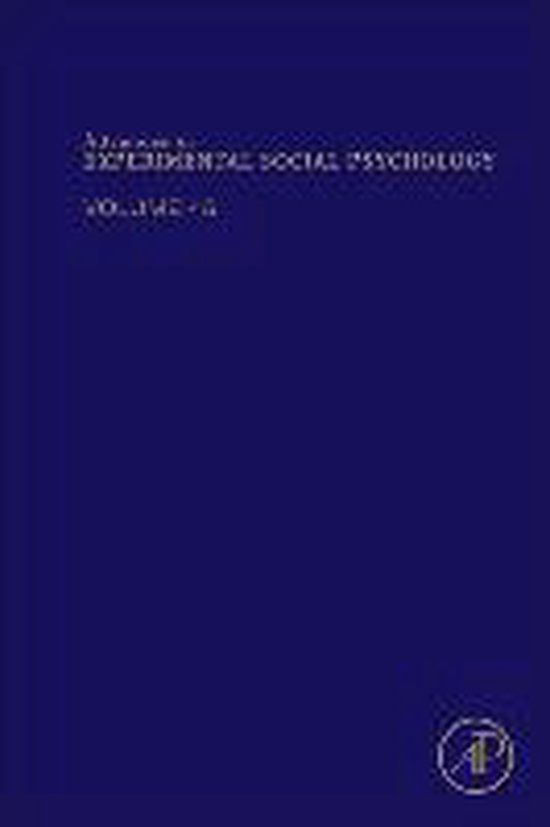 Advances in Experimental Social Psychology - cover